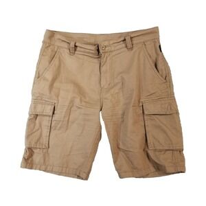 Ring of Fire cargo hiking shorts mens 32 x 9.5 brown cotton outdoor Urban cotton